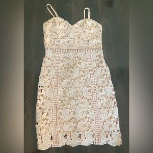 Lulus Giovanni Blush Pink Lace Sleeveless Dress Size Medium (worn once)